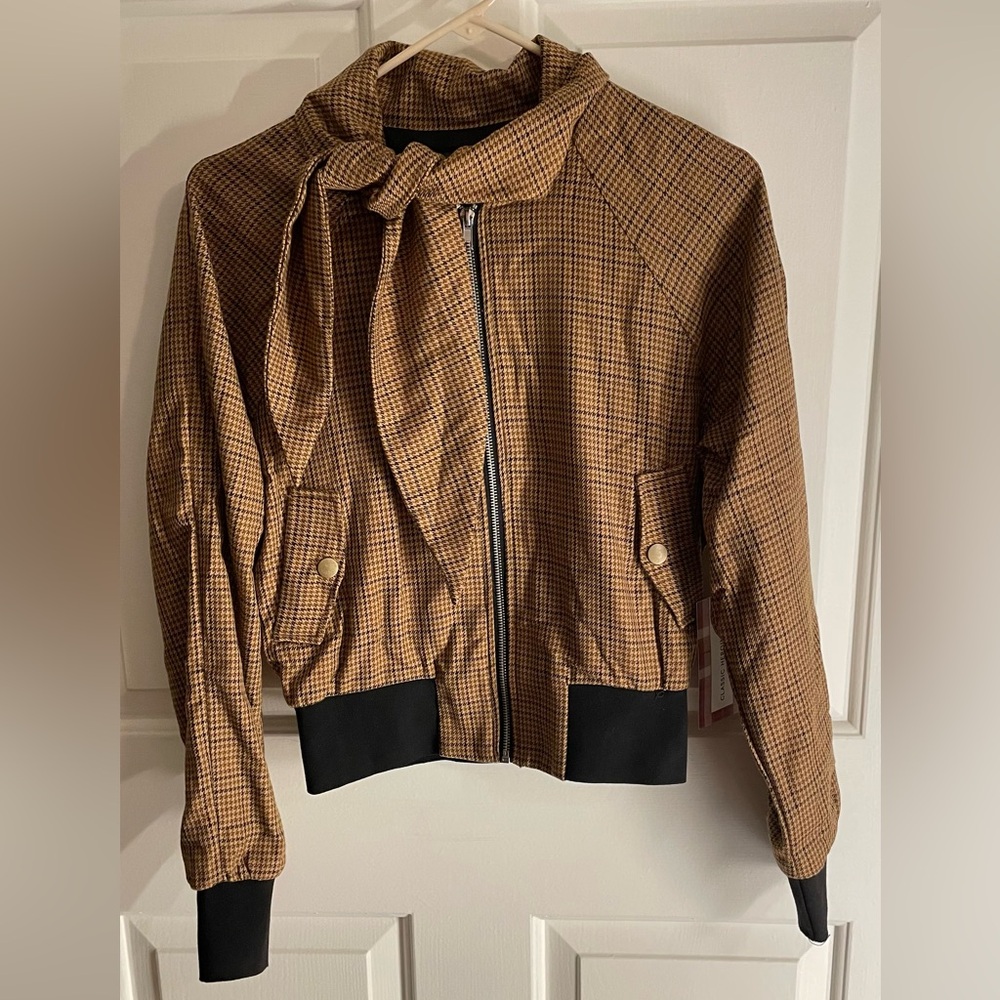 Forever 21 Brown Checkered Jacket